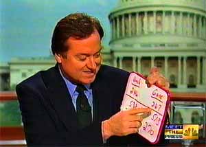 Tim Russert and his white board